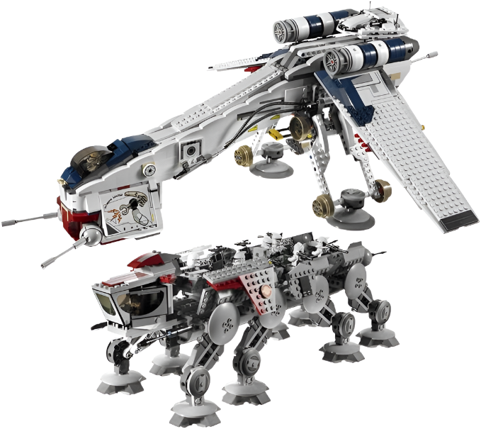 Republic Dropship with AT-OT Walker