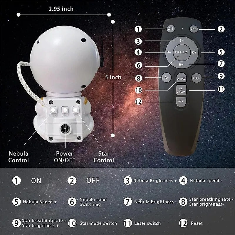 SpaceBuddy Galaxy-Sternenprojektor