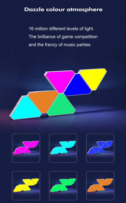 WLAN-LED-RGB-anpassbare Dreieckslampen