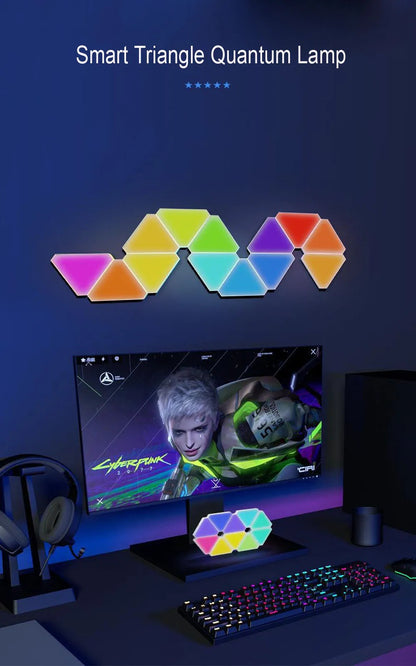WLAN-LED-RGB-anpassbare Dreieckslampen